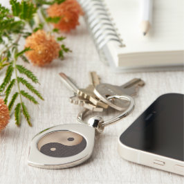 Yin Yang Metal Sleutelhanger