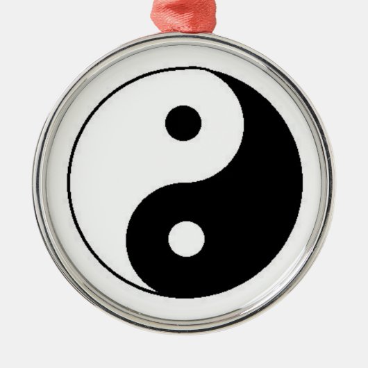 Yin Yang Metalen Ornament (Voorkant)