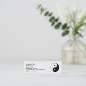 Yin Yang Mini Visitekaartje (Staand voorkant)