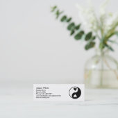Yin Yang Mini Visitekaartje (Staand voorkant)
