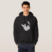 Yin Yang Miniature Schnauzer Funny Dog Symbol Medi Hoodie (Voorkant volledig)