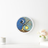 Yin-Yang Moon and Sun Ronde Klok (Huis)