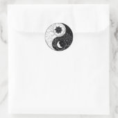 Yin & Yang / Moon & Sun Harmony Classic Round Stic Ronde Sticker (Tas)