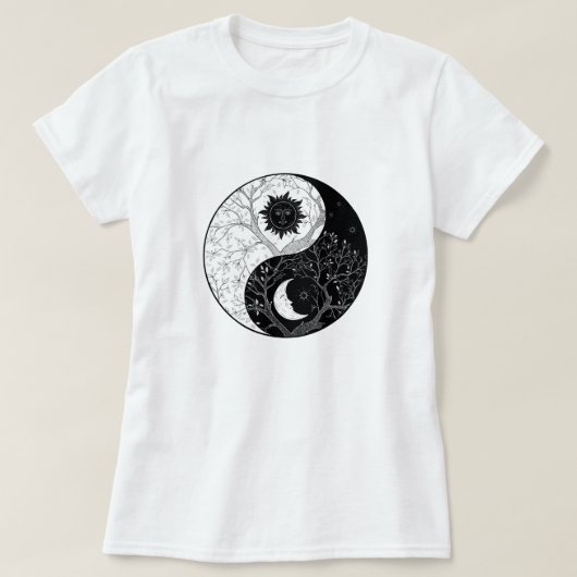 Yin & Yang / Moon & Sun Harmony T-Shirt (Design voorkant)