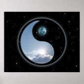 Yin Yang Moon Sun Poster (Voorkant)