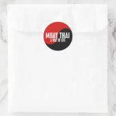 Yin Yang Muay Thai 1 Ronde Sticker (Tas)