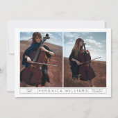 Yin & Yang Music Afstuderen Uitnodiging (Voorkant)