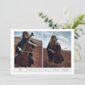 Yin & Yang Music Afstuderen Uitnodiging (Staand voorkant)