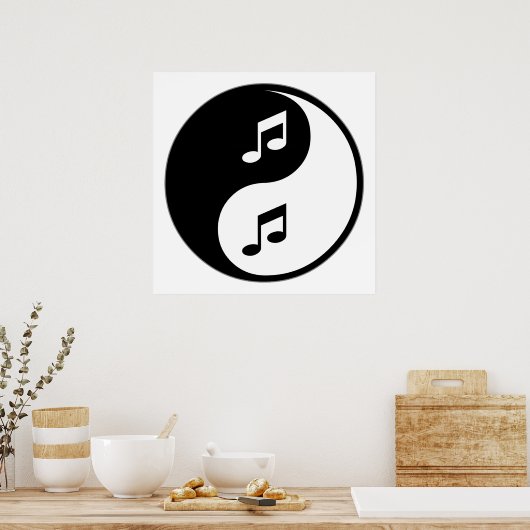 Yin Yang Music Poster (Keuken)