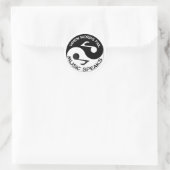 Yin Yang Music Ronde Sticker (Tas)
