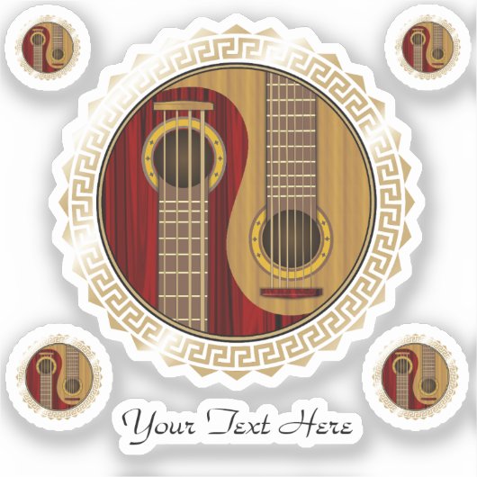 Yin Yang musical-instrumentpack Sticker (Voorkant)