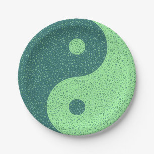 Yin Yang Muzieknoten Papieren Bordje