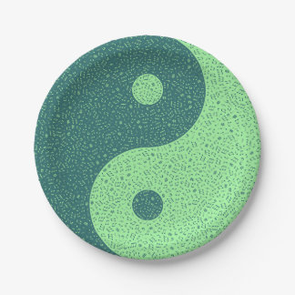 Yin Yang Muzieknoten Papieren Bordje