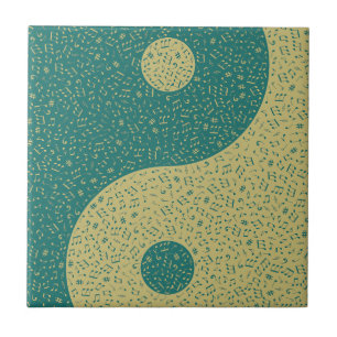 Yin Yang Muzieknotities Tegeltje