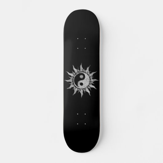 Yin-yang - Mystic sun - Mandala dualiteiten. Persoonlijk Skateboard (Voorkant)