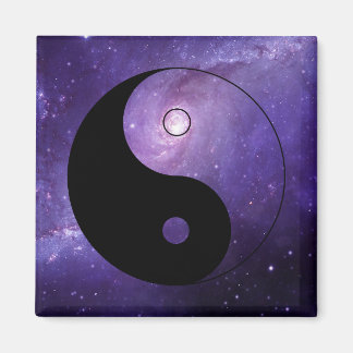 Yin yang nachtelijke hemel magneet