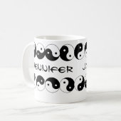 Yin Yang Names Rotating Symbols Koffiemok (Voorkant links)