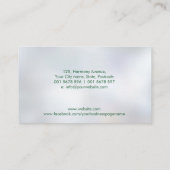 Yin Yang - Natuur Balance - gloeiende marmer Visitekaartje (Achterkant)