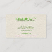 Yin Yang - Natuur Balance Visitekaartje (Achterkant)