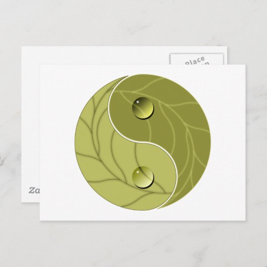 Yin Yang Natuur Briefkaart (Voorkant / Achterkant)