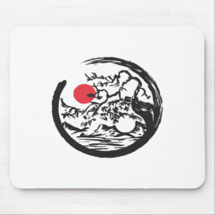 Yin Yang Natuurlijke Bonsai Boom Qi Gong Yoga Tai  Muismat