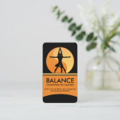 Yin Yang natuurlijke therapie Chiropractor Vertica Visitekaartje (Staand voorkant)