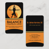 Yin Yang natuurlijke therapie Chiropractor Vertica Visitekaartje (Voorkant / Achterkant)