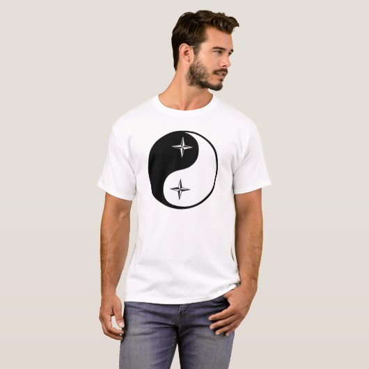 Yin Yang Nautical Star T-shirt (Voorkant volledig)
