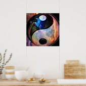 Yin Yang Nebula Poster (Keuken)