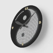 YIN YANG Neon Lichte Stijl Aangepaste Muur Ronde Klok (Hoek)