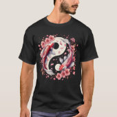 Yin Yang Nishikigoi Karper Vis Nishikigoi Cherry T-shirt (Voorkant)