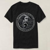 Yin Yang Nordic Raven T-shirt (Design voorkant)
