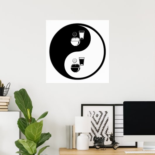 Yin Yang Nutrition Poster (Thuiskantoor)