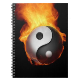 Yin Yang on Fire Notitieboek