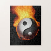 Yin Yang on Fire Puzzle Legpuzzel (Verticaal)