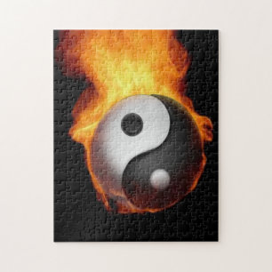 Yin Yang on Fire Puzzle Legpuzzel