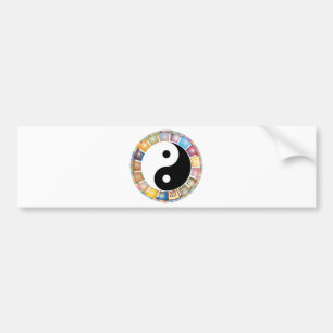 yin yang oost - aziatische filosofie bumpersticker
