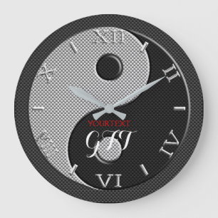 Yin Yang op maat in koolstofvezel op Grote Klok