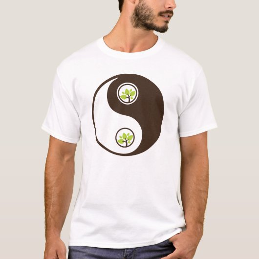 Yin Yang Organic Planet Shirten T-shirt (Voorkant)