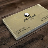 Yin Yang  oud papier Visitekaartje