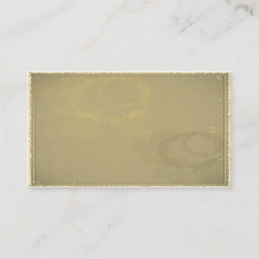 Yin Yang  oud papier Visitekaartje (Achterkant)