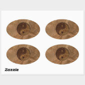 Yin Yang Ovale Sticker (Vel)