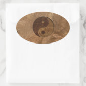 Yin Yang Ovale Sticker (Tas)