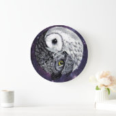 Yin Yang Owls Grote Klok (Huis)