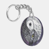 Yin Yang Owls Sleutelhanger (Voorkant Links)