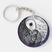 Yin Yang Owls Sleutelhanger (Voorkant)