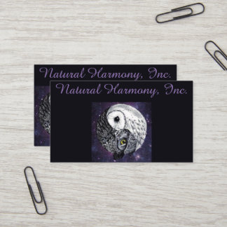 Yin Yang Owls Visitekaartje