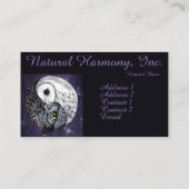 Yin Yang Owls Visitekaartje (Achterkant)