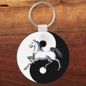 Yin Yang Paard Sleutelhanger (Voorkant)