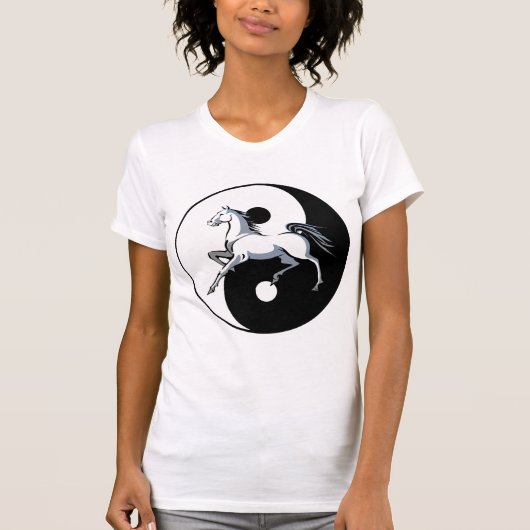 Yin Yang Paard T-shirt (Voorkant)
